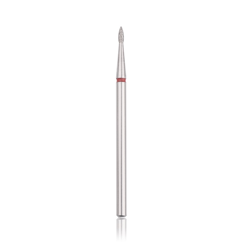 Capăt freza Diamant HEAD flacăra mică, roșu, L- 4,0 mm, Ø1,4 mm Capăt freza Diamant HEAD flacăra mică, roșu, L- 4,0 mm, Ø1,4 mm